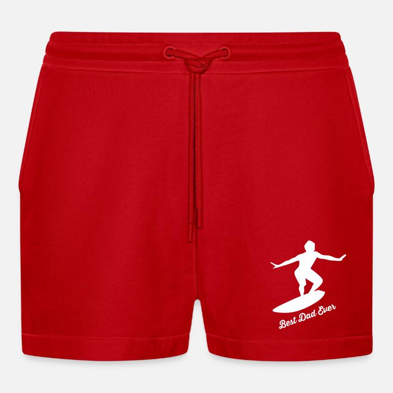 Serfage - Short bio décontracté court fabriqué en UE - rouge