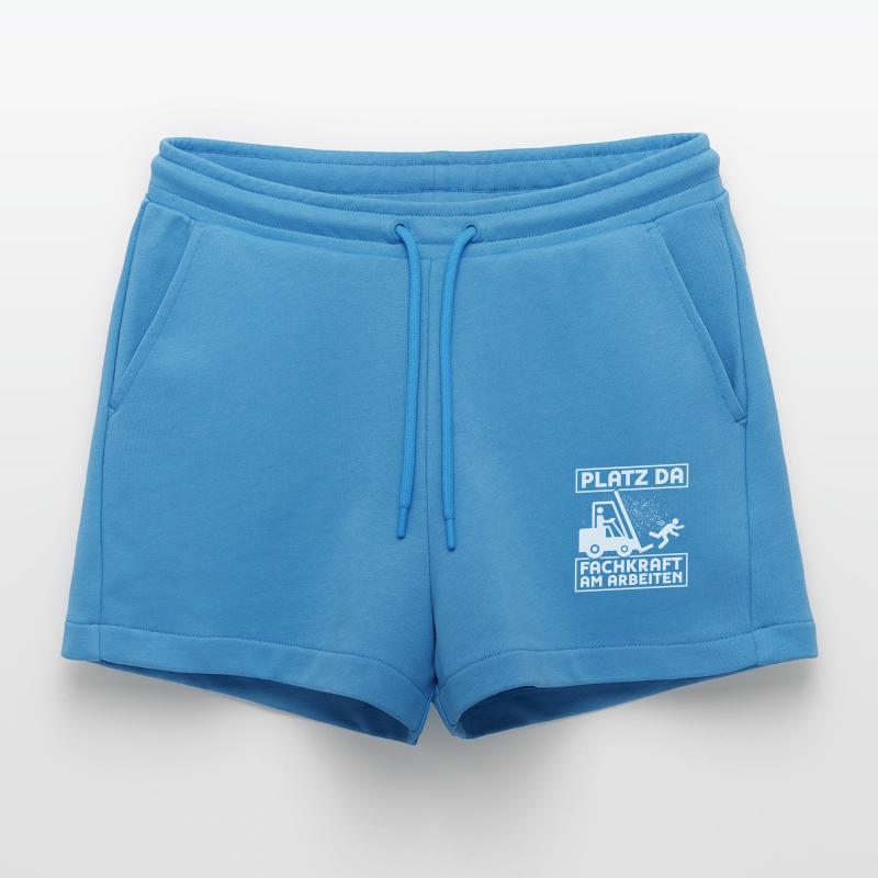 Forklift Driver Warehouse Operator Forklift Organic Relaxed Cropped Shorts Made in EU