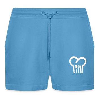 Bonnet de cuisine - Short bio décontracté court fabriqué en UE -  Sol Blue - Devant