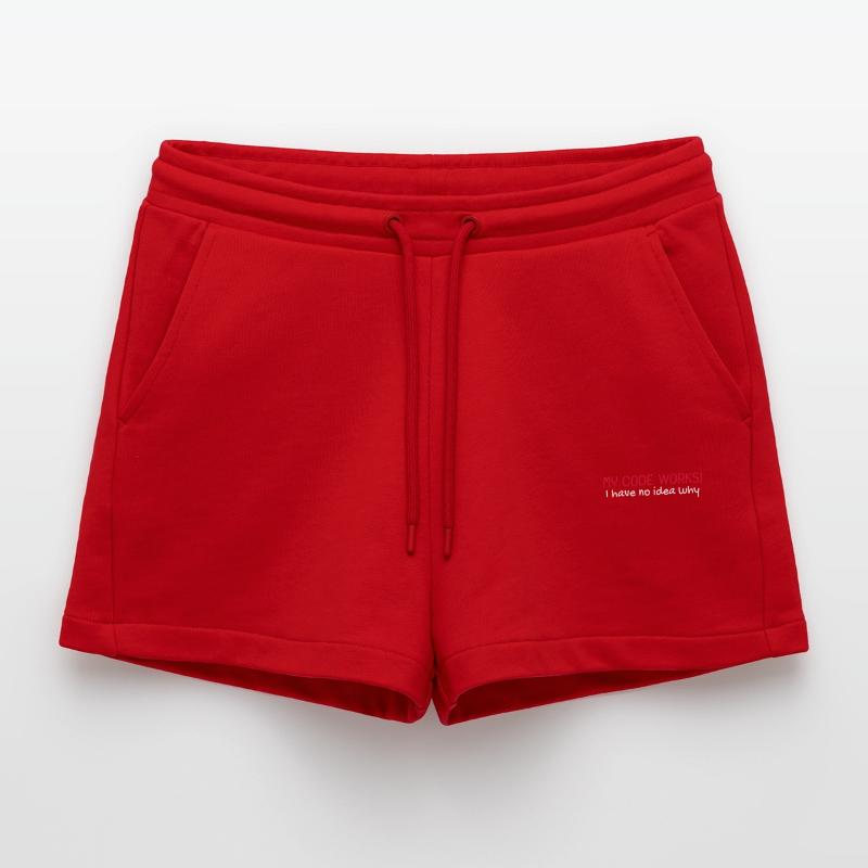My code works Programmierer Informatiker Organic Relaxed Cropped Shorts Made in EU