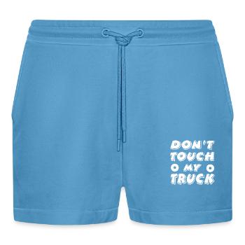 Truck - Organic Relaxed Cropped Shorts Made in EU -  Sol Blue - Front