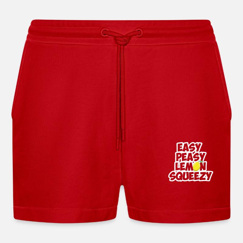 Easy peasy lemon squeezy Gaming - Organic Relaxed Cropped Shorts Made in EU - Rot