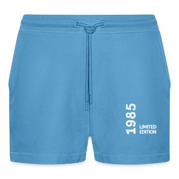 1985 Limitierte Auflage - Organic Relaxed Cropped Shorts Made in EU -  Sol Blue - Vorne