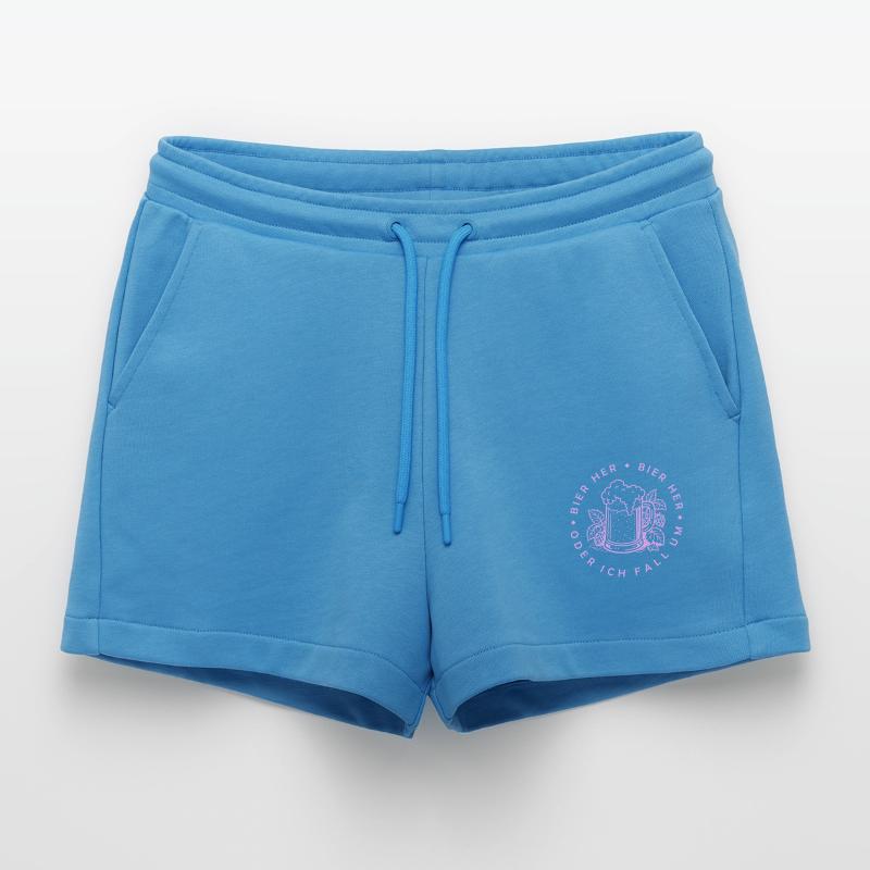 Bees here - Oder ich fall um! Organic Relaxed Cropped Shorts Made in EU