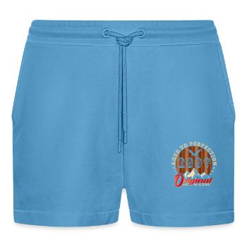 Iconic 2009 Anniversary - Organic Relaxed Cropped Shorts Made in EU -  Sol Blue - Front