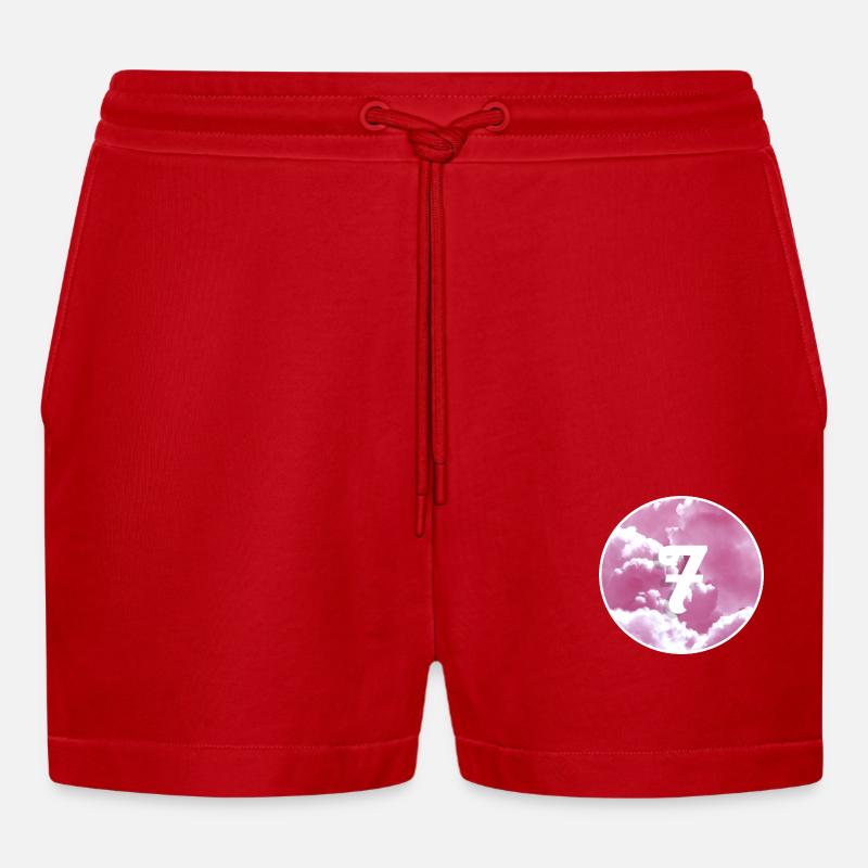4EF00A83 8E69 4DC8 8A7D 1398B5C40235 - Organic Relaxed Cropped Shorts Made in EU - Rot