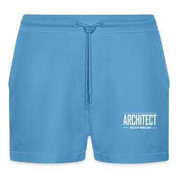 Je suis un architecte étudiants en architecture vintage - Short bio décontracté court fabriqué en UE -  Sol Blue - Devant