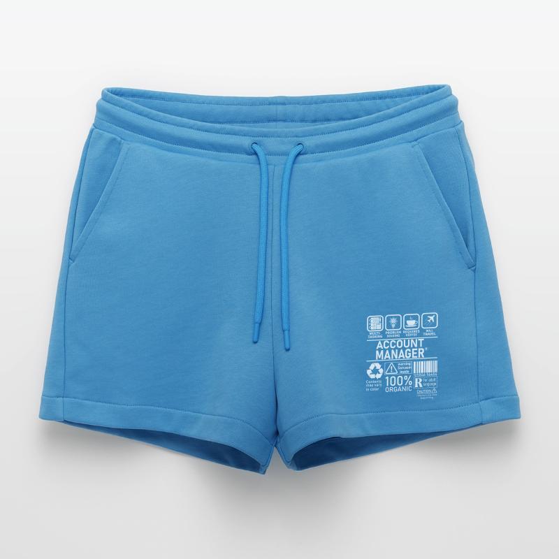 account manager multi tasking problem solving Organic Relaxed Cropped Shorts Made in EU