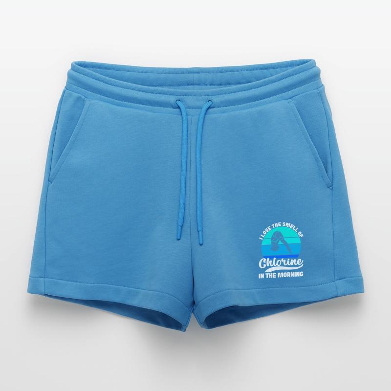 Diving diving board Organic Relaxed Cropped Shorts Made in EU