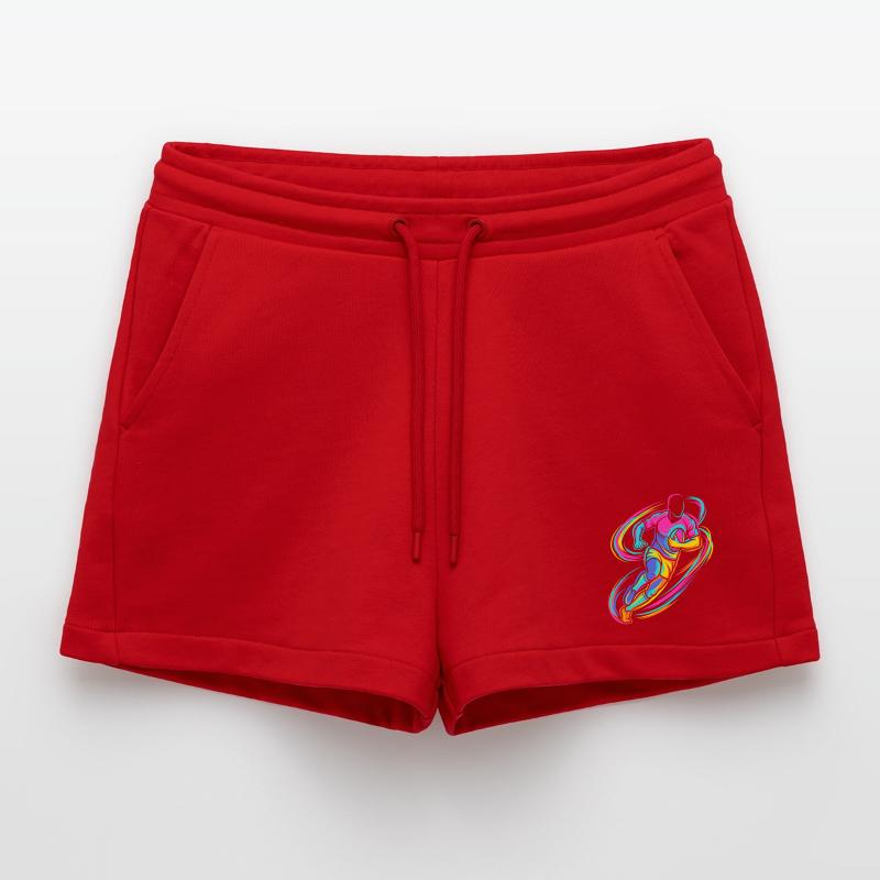 Rugby player Organic Relaxed Cropped Shorts Made in EU