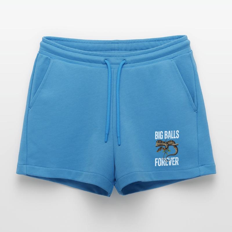 Königspython Schlangen Liebhaber Terrarium Python Organic Relaxed Cropped Shorts Made in EU