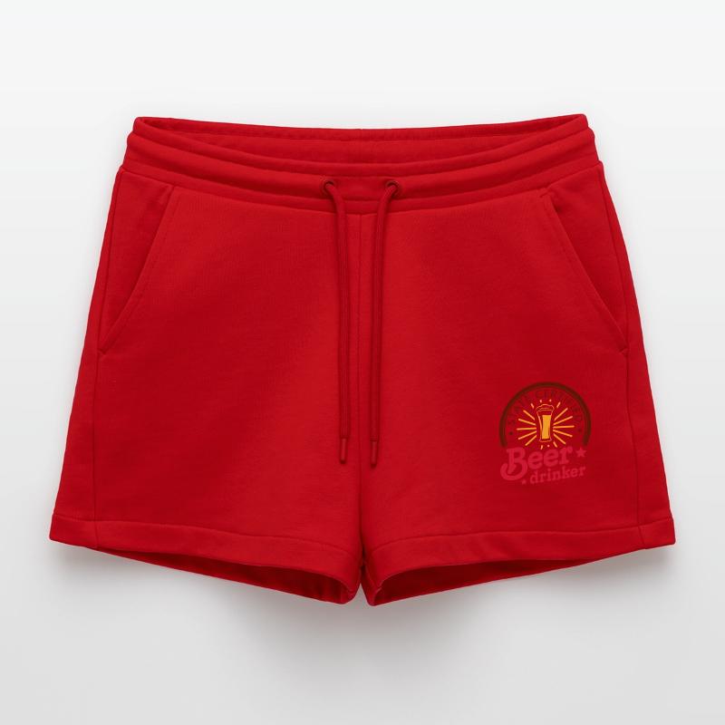 state certified beerdrinker Organic Relaxed Cropped Shorts Made in EU