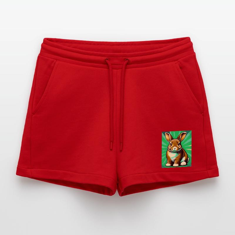 rabbit Organic Relaxed Cropped Shorts Made in EU