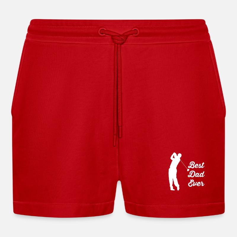 Le golf - Short bio décontracté court fabriqué en UE - rouge