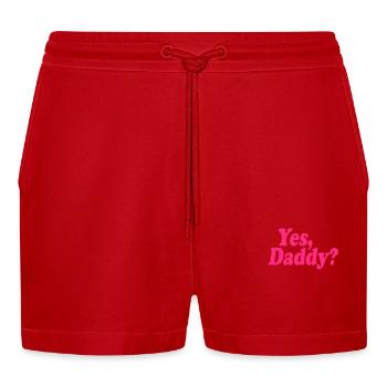 Yes daddy - Short bio décontracté court fabriqué en UE - rouge - Devant