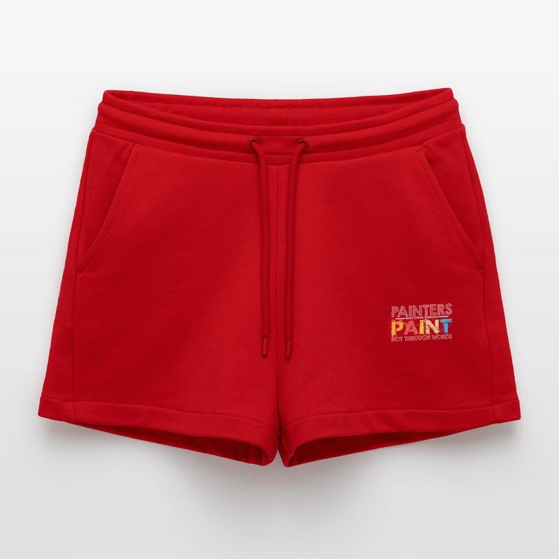 Painter - Painter Tshirt - Painter Gift Organic Relaxed Cropped Shorts Made in EU