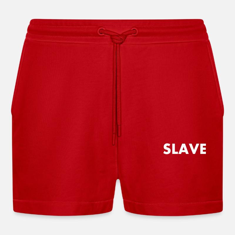 Slave - Short bio décontracté court fabriqué en UE - rouge