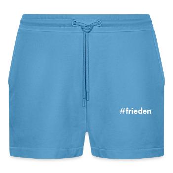 Frieden - Organic Relaxed Cropped Shorts Made in EU -  Sol Blue - Vorne