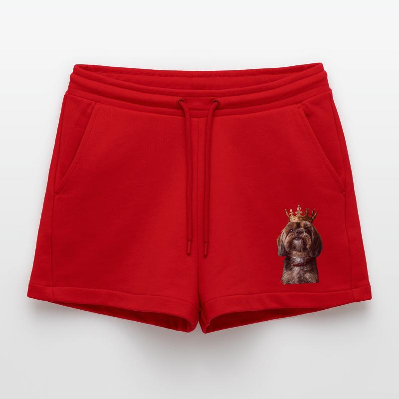 Lhasa Apso Organic Relaxed Cropped Shorts Made in EU