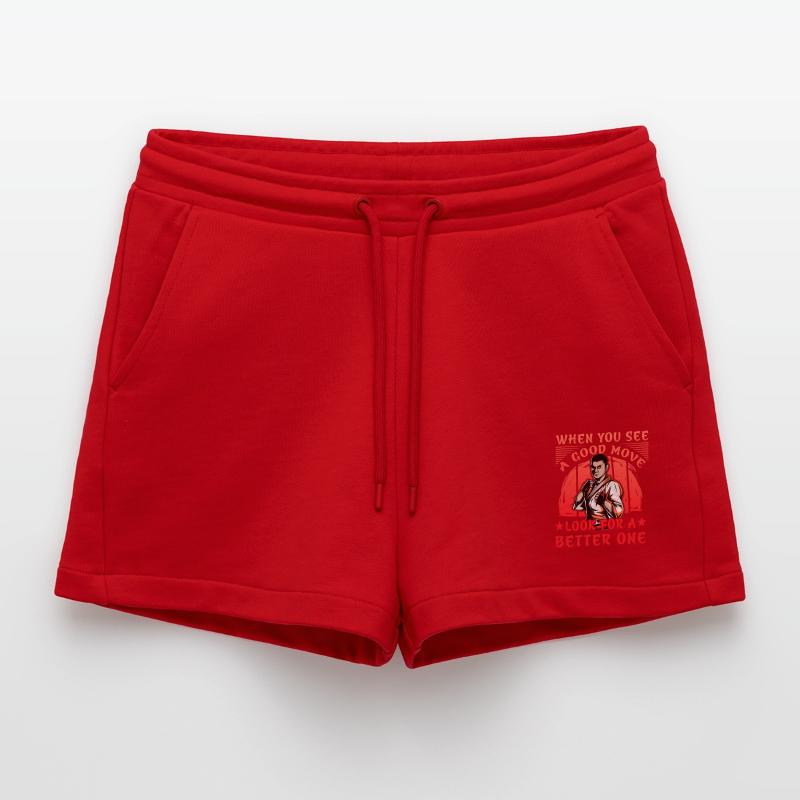 When you see a good Move look for a better one Organic Relaxed Cropped Shorts Made in EU