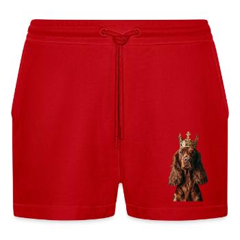 Irish Setter - Organic Relaxed Cropped Shorts Made in EU - Rot - Vorne