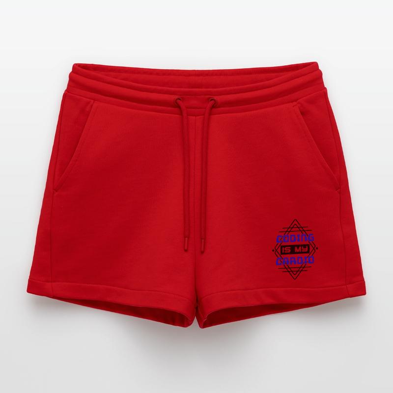 Cooler Spruch Developer Coden Programmierer Code Organic Relaxed Cropped Shorts Made in EU