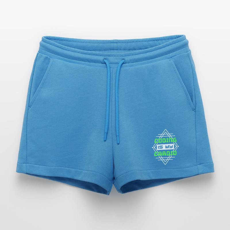 Developer Statement Code Scripting Web Developer Organic Relaxed Cropped Shorts Made in EU