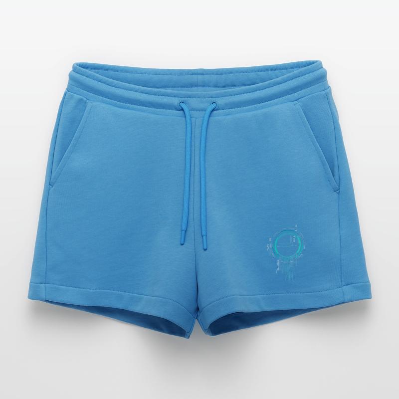 cpu pc nerd spaceship sci-fi core board lol cod Organic Relaxed Cropped Shorts Made in EU