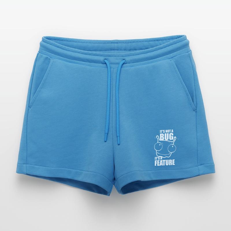 it is not a bug it is a feature - programmer Organic Relaxed Cropped Shorts Made in EU