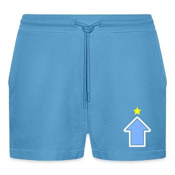 Puissance de Puissance Étoile de Flèche Étoile de Jeu de Niveau - Short bio décontracté court fabriqué en UE -  Sol Blue - Devant