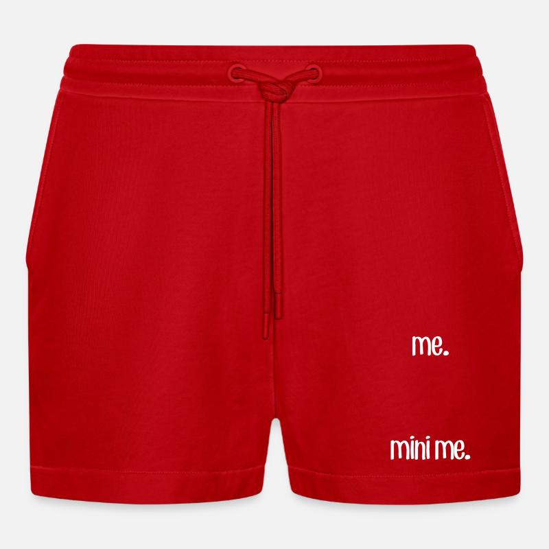 Moi et M Moi - Short bio décontracté court fabriqué en UE - rouge