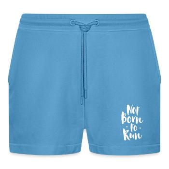 Pas né pour courir - Short bio décontracté court fabriqué en UE -  Sol Blue - Devant
