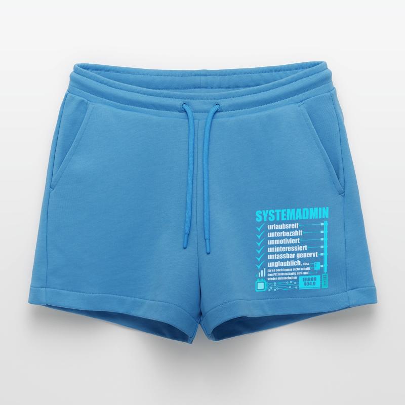 Systemadministrator, IT-Support, Netzwerkadmin, PC Organic Relaxed Cropped Shorts Made in EU