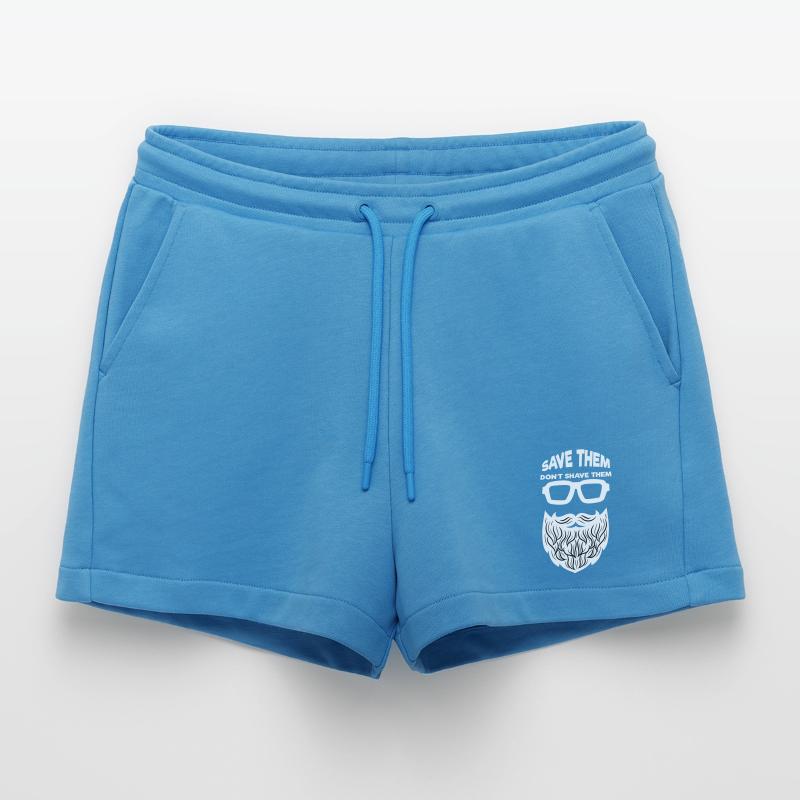 Bartfrisur Bart Rasieren Bartwuchs Statement Organic Relaxed Cropped Shorts Made in EU