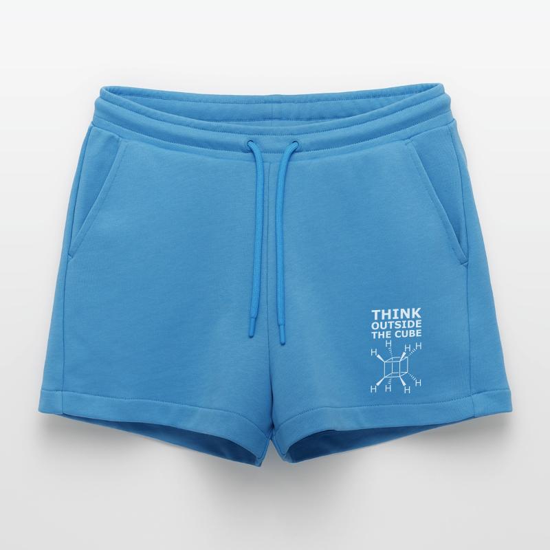Cuban Molecule Chemistry – Think Outside the Cube Organic Relaxed Cropped Shorts Made in EU