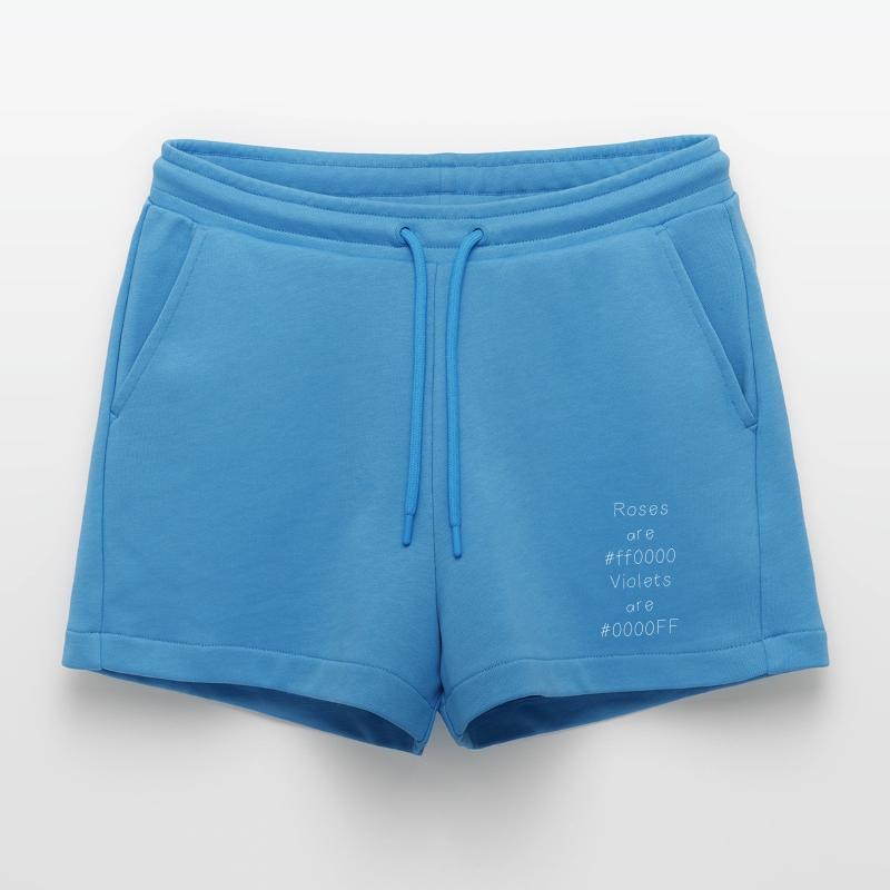 Hex color code joke for developers, coders and web... Organic Relaxed Cropped Shorts Made in EU