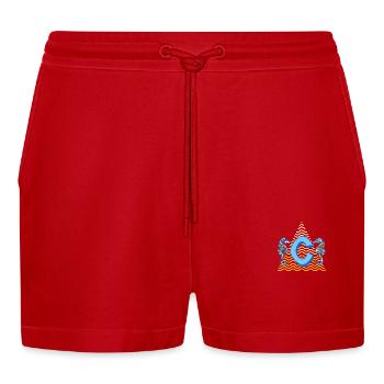 hippocampe e 262 c - Short bio décontracté court fabriqué en UE - rouge - Devant