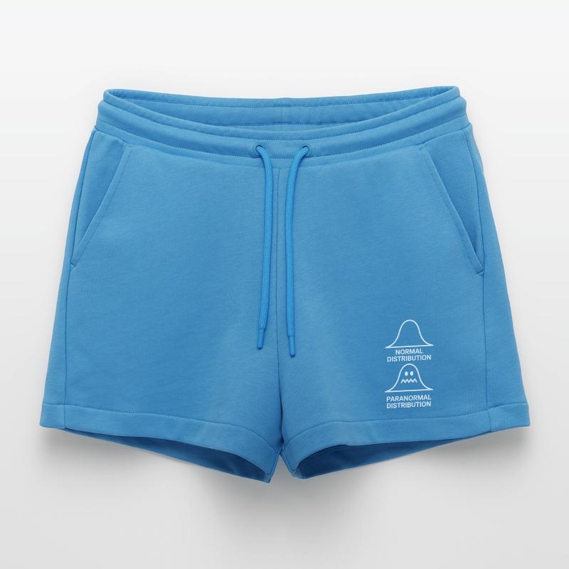 Math Statistics Normal Paranormal Distribution Organic Relaxed Cropped Shorts Made in EU