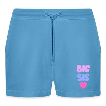 Grande Sœur Love - Short bio décontracté court fabriqué en UE -  Sol Blue - Devant