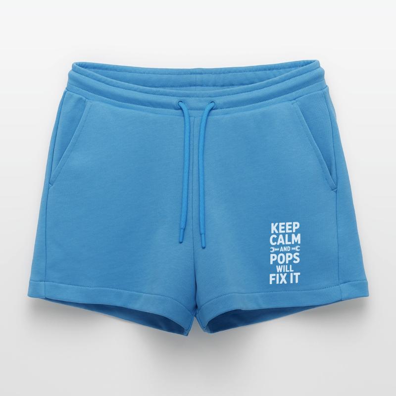 Bleib ruhig und Pops wird es beheben Organic Relaxed Cropped Shorts Made in EU