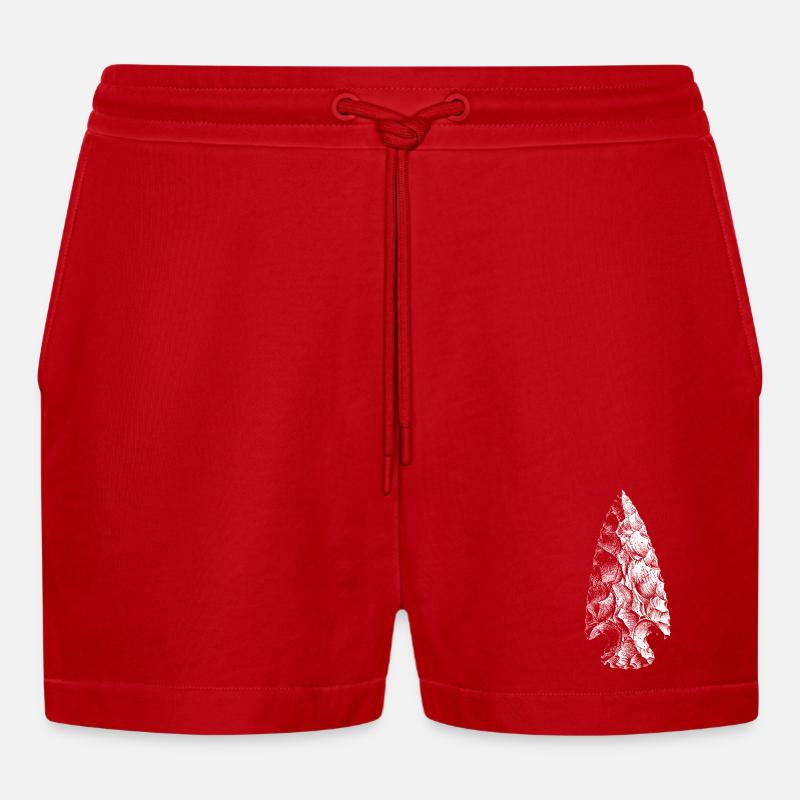 Arrowhead - Pantaloncini corti ecologici casual Made in UE - rosso