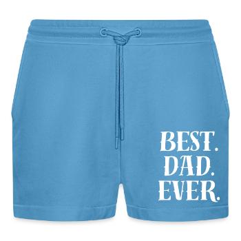 Déclaration du meilleur papa - Short bio décontracté court fabriqué en UE -  Sol Blue - Devant