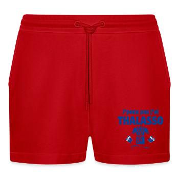 Thalassotherapie, Massage, Tonerde - Organic Relaxed Cropped Shorts Made in EU - Rot - Vorne