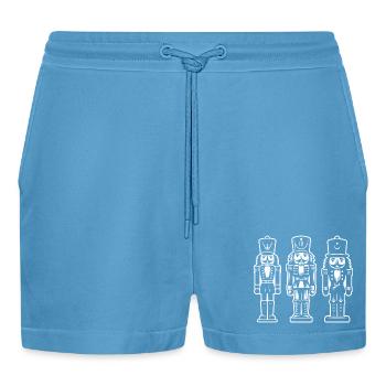 Trio Casse-Noisette Imprimer - Short bio décontracté court fabriqué en UE -  Sol Blue - Devant