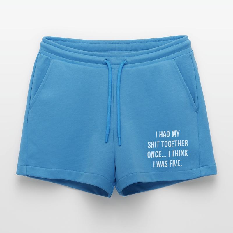 J’avais ma chemise drôle de merde ensemble Short bio décontracté court fabriqué en UE