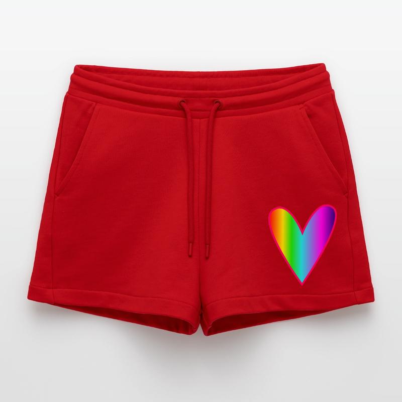 MAMA. MUTTERTAG. SCHÖNEN MUTTERTAG. ICH LIEBE DICH Organic Relaxed Cropped Shorts Made in EU