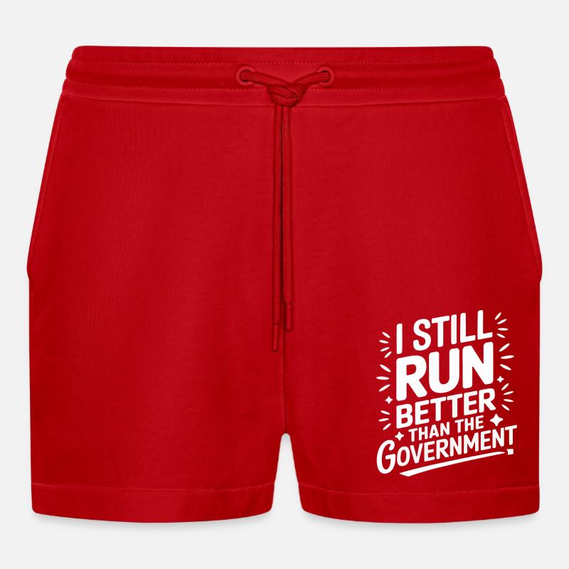 Invalidité due à l’amputation - Short bio décontracté court fabriqué en UE - rouge
