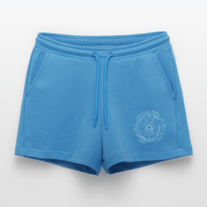 computer board core cpu pc code program nerd lo Organic Relaxed Cropped Shorts Made in EU