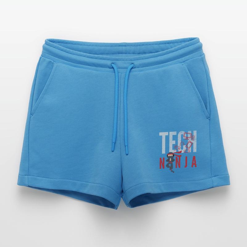 tech, tech analyst, programmer, Organic Relaxed Cropped Shorts Made in EU
