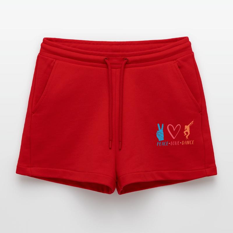 Dancing Dancer Gift Organic Relaxed Cropped Shorts Made in EU